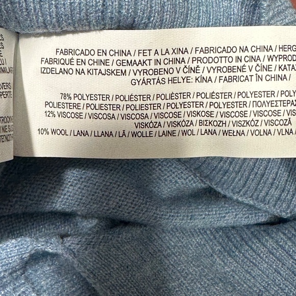 Primark Cares Women’s Sweater XS Gray Long Sleeve Crewneck Pullover Wool Blend - Picture 6 of 7